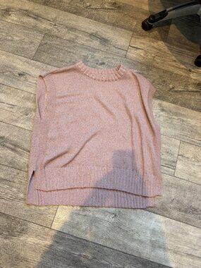 Shein Curve 3XL XXXL Womens Pink Purple Sweater Vest Sleeveless Knit Vest